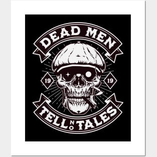 Funny Skull Art - Dead men tell no tales Posters and Art